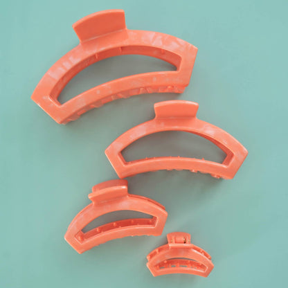 TELETIES - Open Hair Clip | Large | Dreamsicle