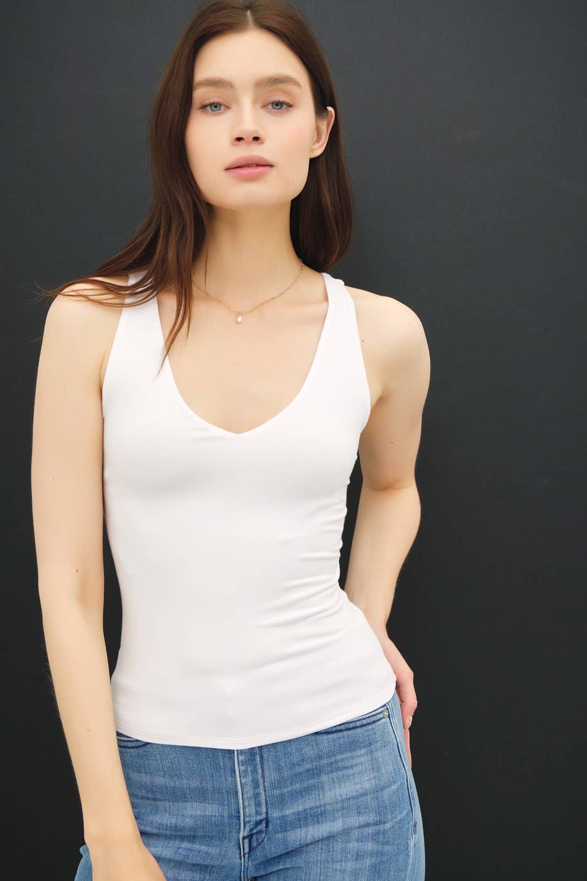 The Quinn Tank-Off White