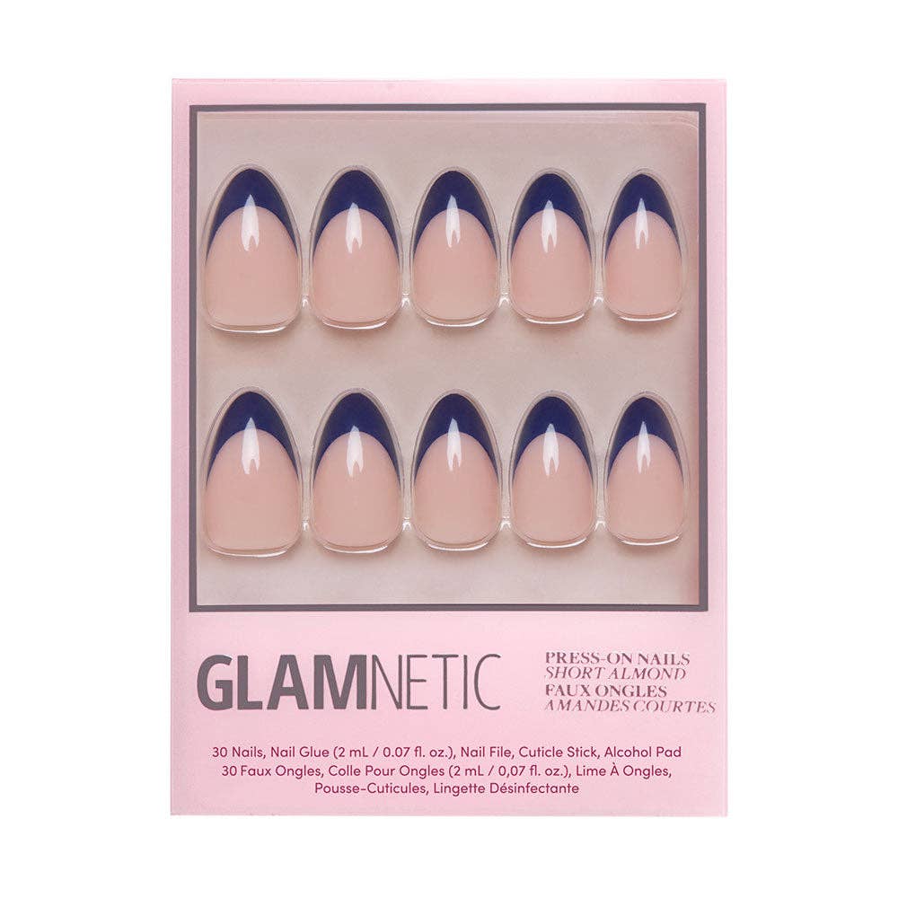 Glamnetic - French Riviera Press-On Nails | French Tip | Short Almond