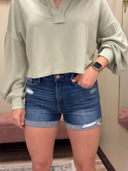 The Brooke Risen Shorts – Dark Wash