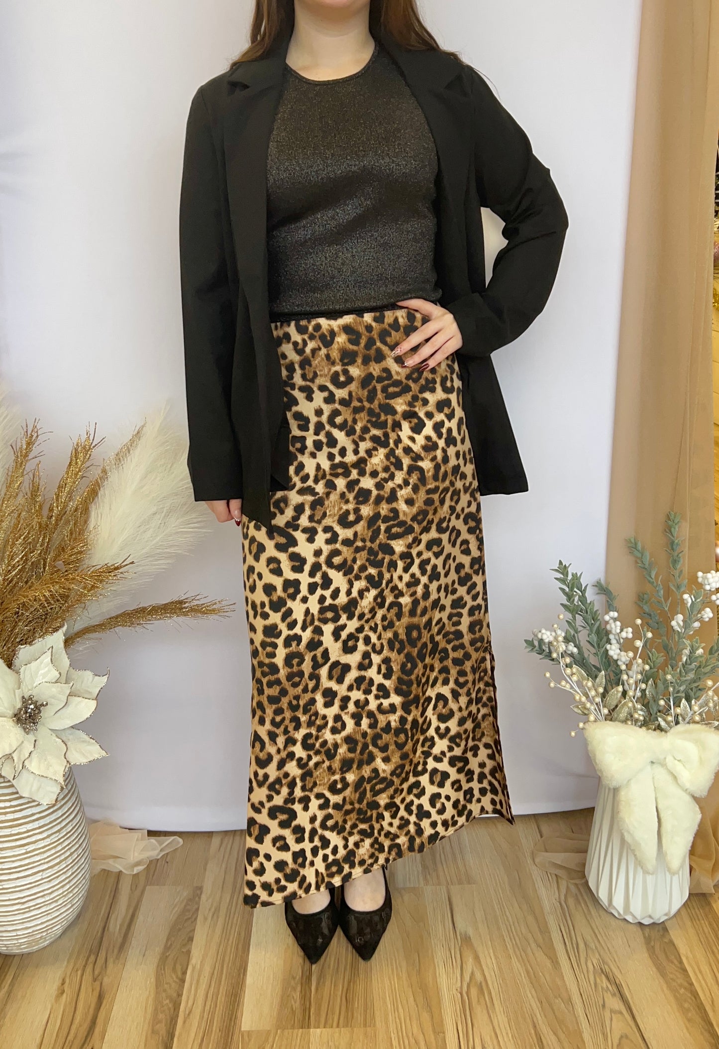 Golden Leopard Skirt