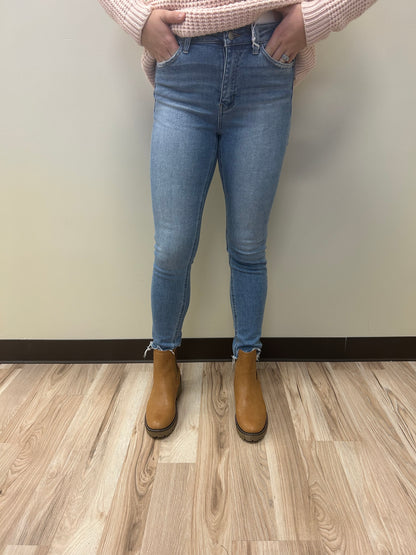The Stella-Distressed Comfort Stretch High-Rise Skinny