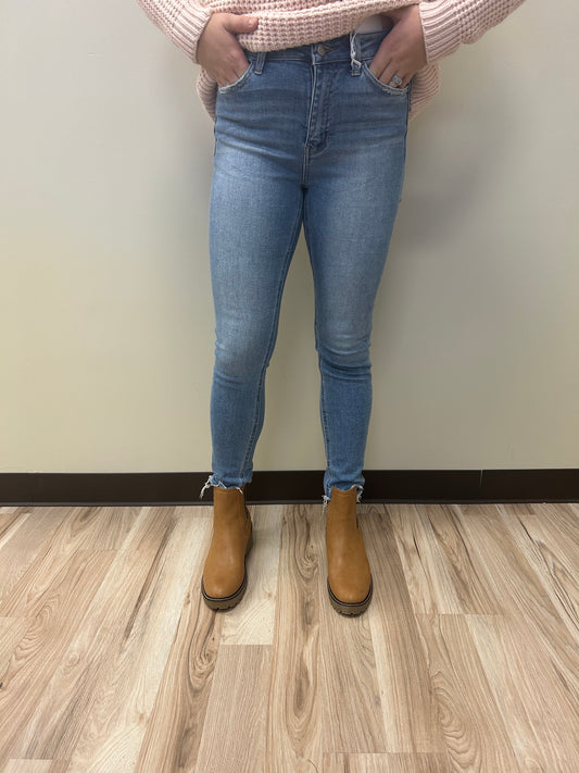 The Stella-Distressed Comfort Stretch High-Rise Skinny