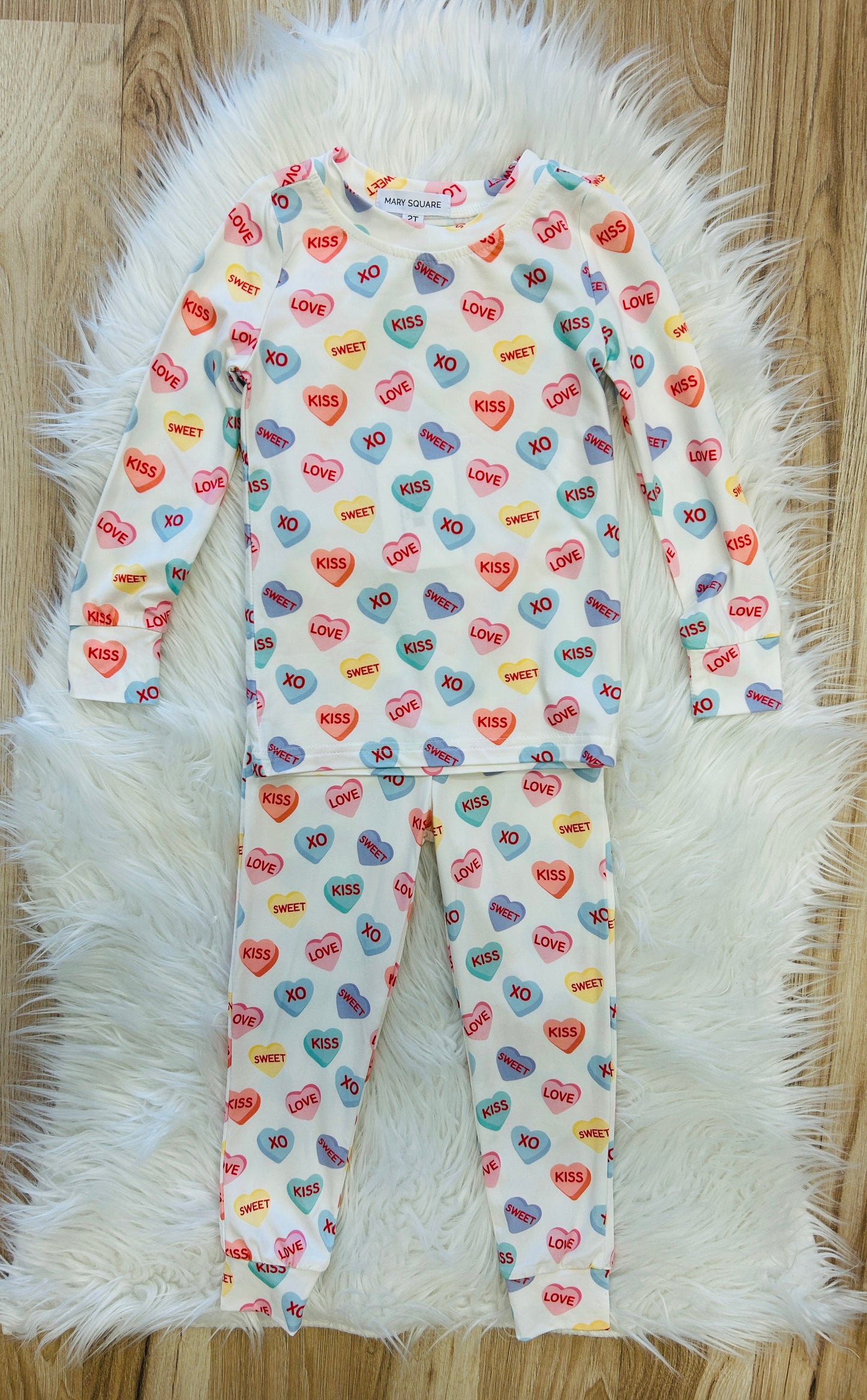 Candy Hearts Toddler PJ Set