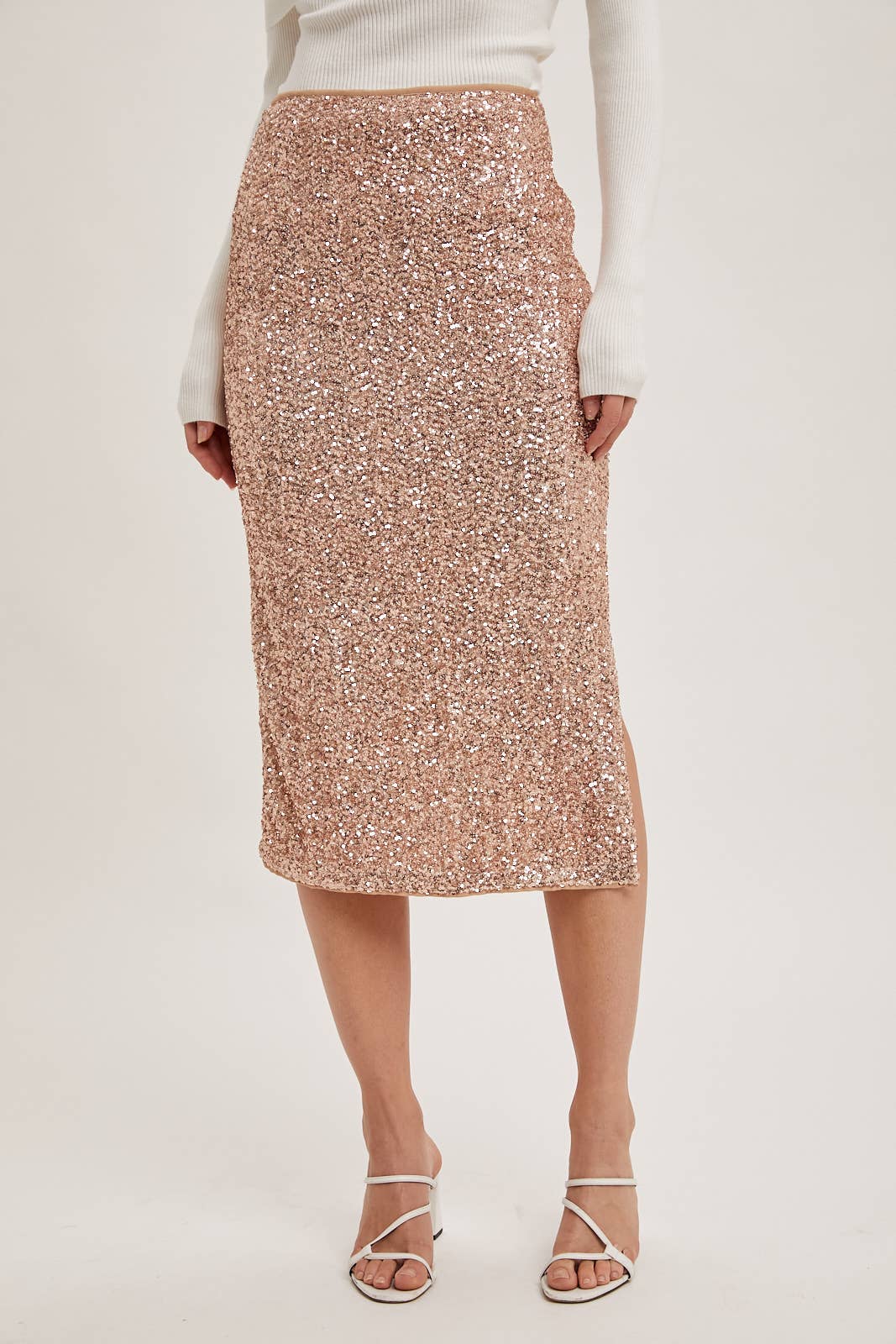 Glitter Glam midi Skirt