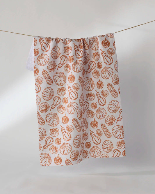 Geometry - Harvest Sketch Tea Towel
