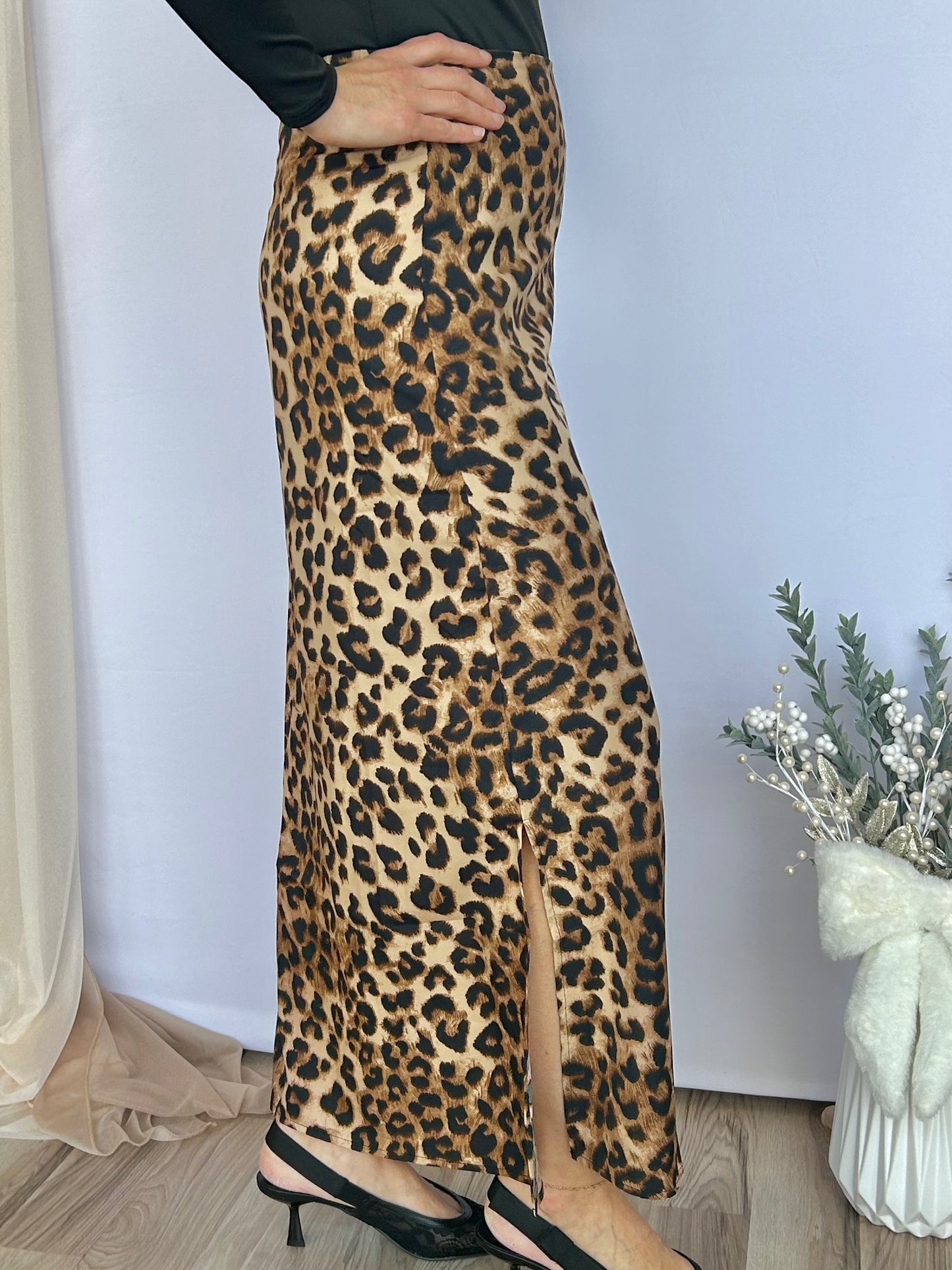Golden Leopard Skirt