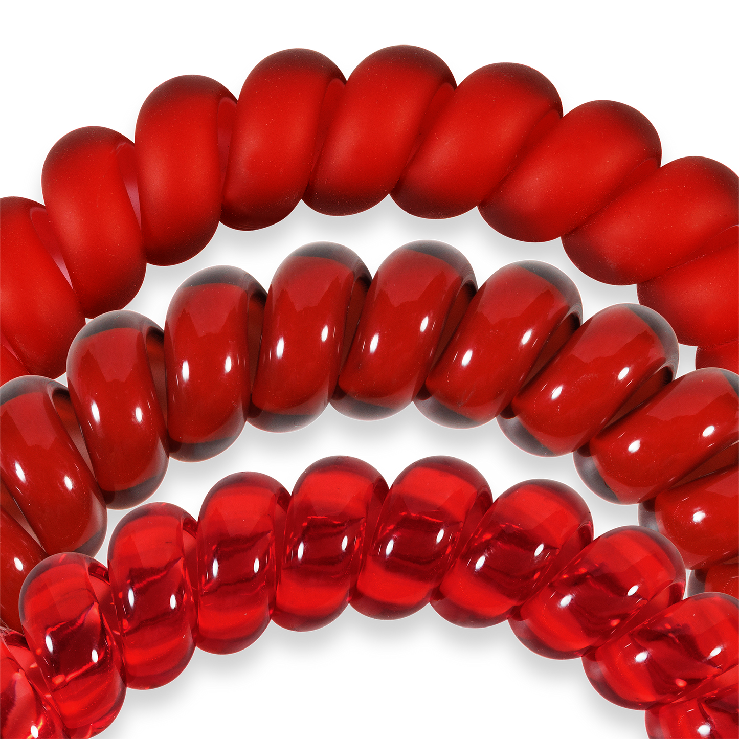 TELETIES - Spiral Hair Coils | Large | Red Carpet Ready Hair Ties
