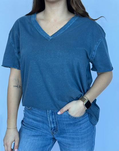 The Washed V-Neck Tee