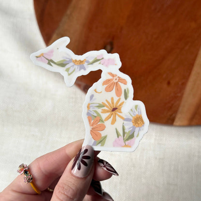 Big Moods - Michigan Floral Pattern Sticker