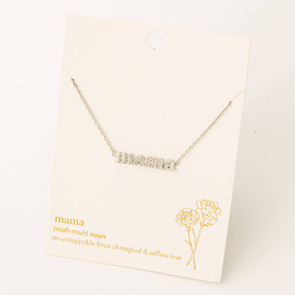 Mama Charm Necklace - Elegant Design