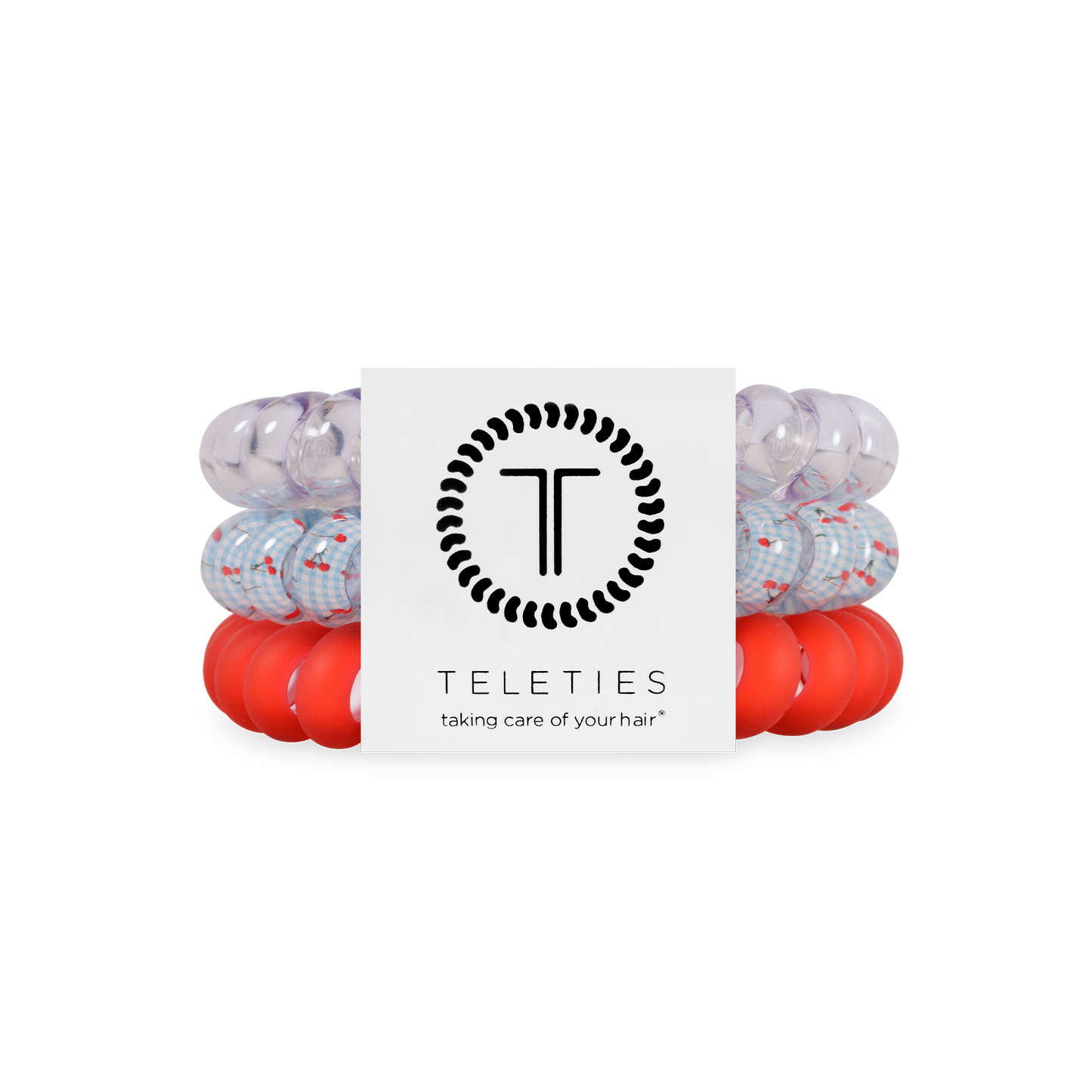 TELETIES - Basket of Cherries Large Hair Ties