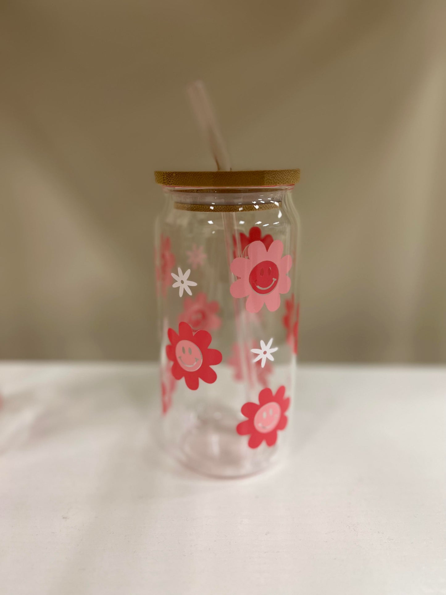 SMILEY DAISY GLASS