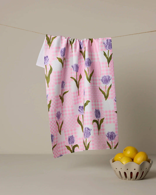 Tulip Town Tea Towel-Geometry
