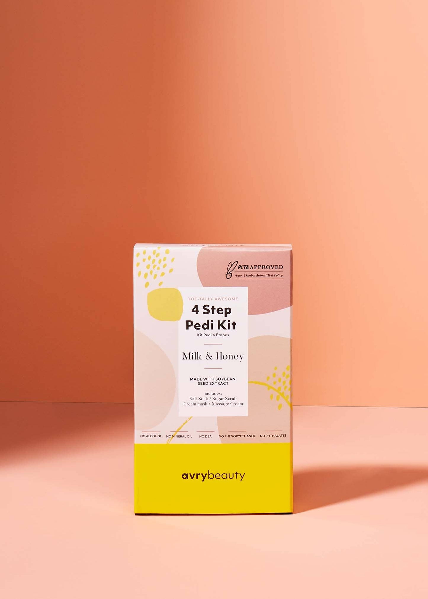 AvryBeauty - 4 Step Pedi Kit - Milk & Honey