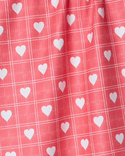 Geometry - Kind Spirit Red Tea Towel