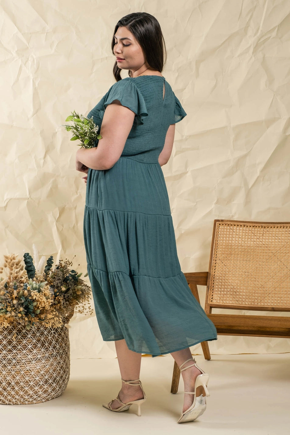 Maple Leaf Midi Dress Plus