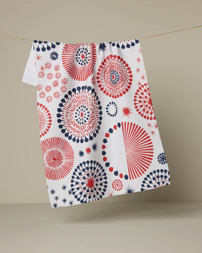 Geometry - Freedom Sparks Tea Towel