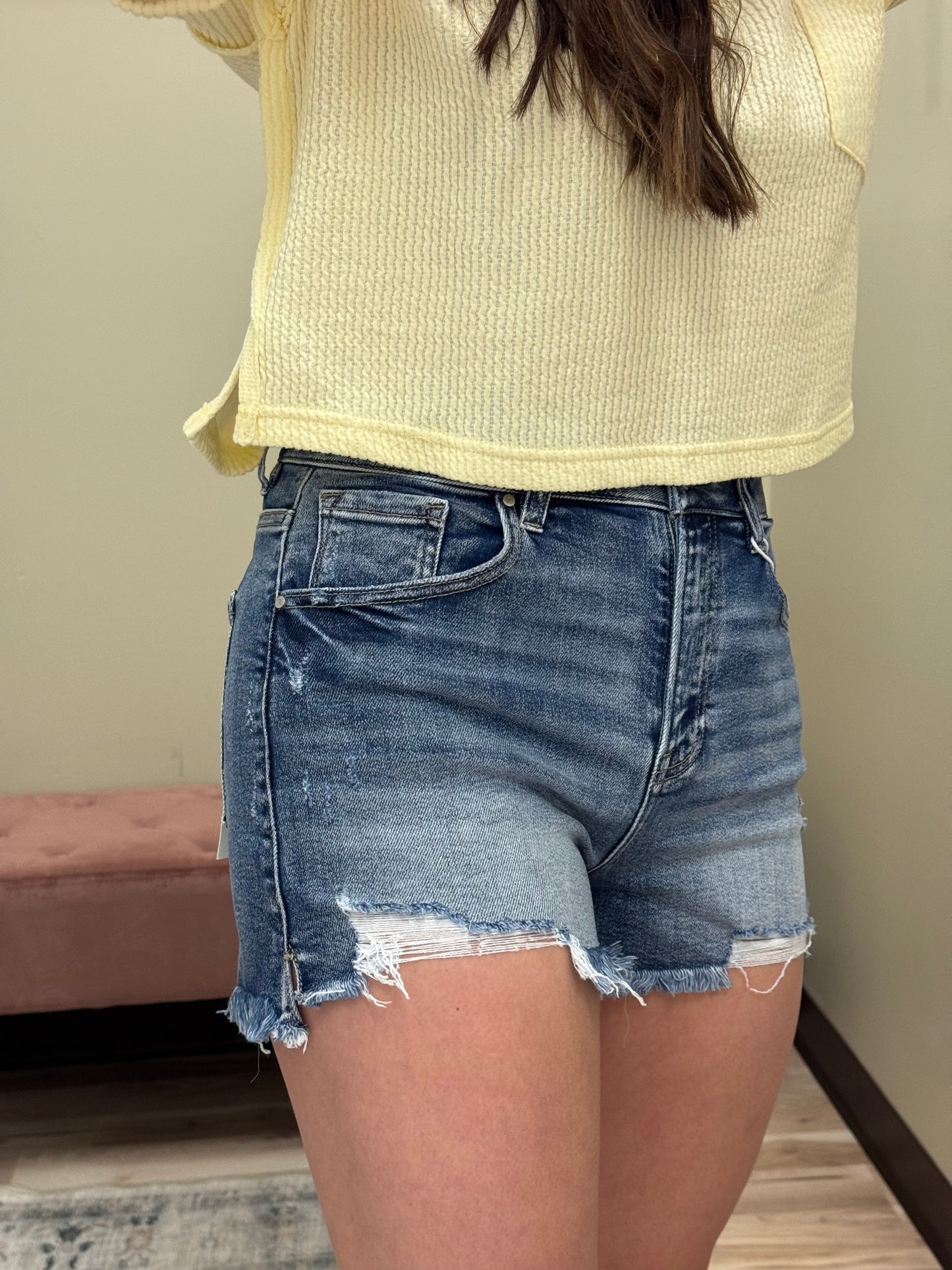 Sadie Risen Shorts - Medium Wash