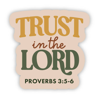 Big Moods - "Trust in the Lord" Faith Bible Verse Text Sticker