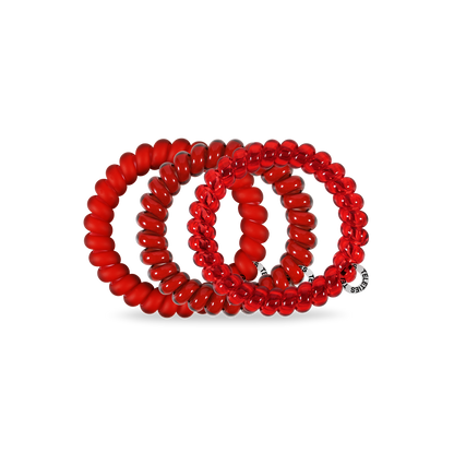 TELETIES - Spiral Hair Coils | Large | Red Carpet Ready Hair Ties