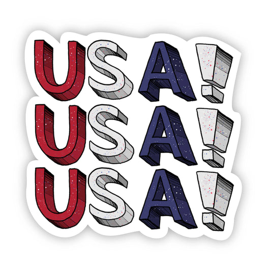 Big Moods - USA! USA! USA! Sticker