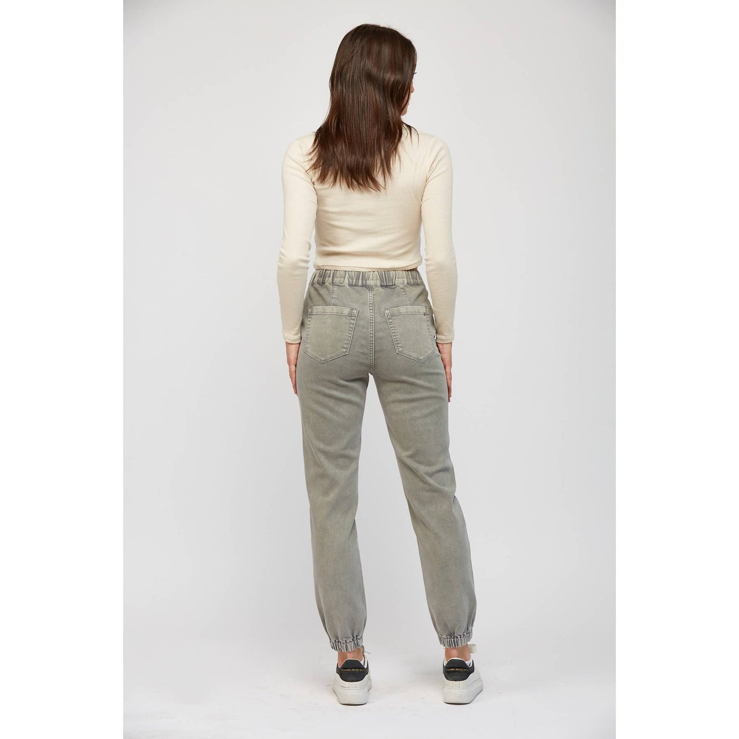 Cropped Out Joggers - Ash Grey