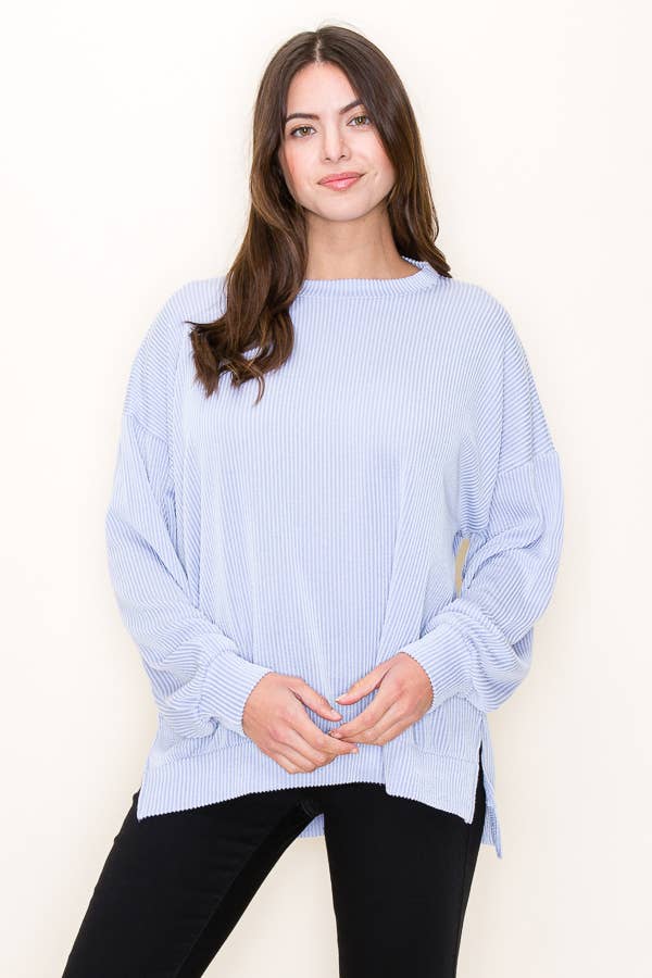 Modern Muse Ribbed Top