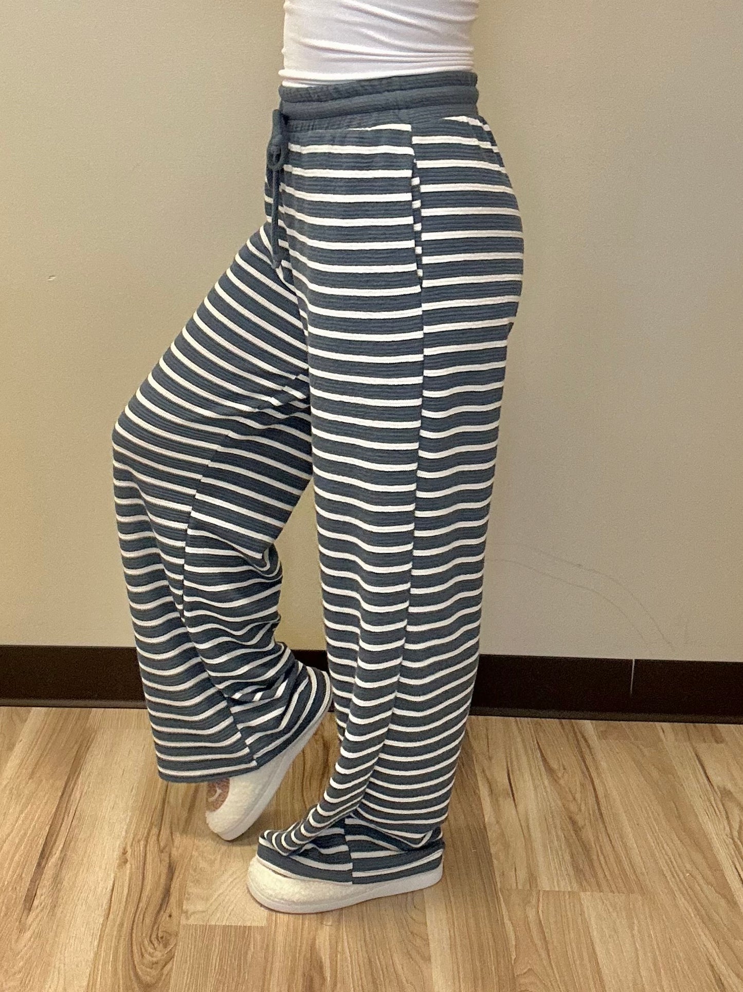 Blue Haze Drawstring Bottoms