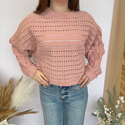 Sweetheart Chenille Sweater