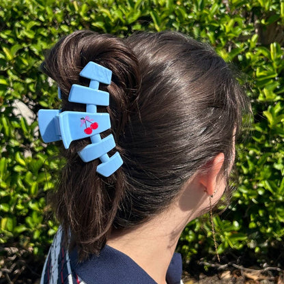 TELETIES - Classic | Basket of Cherries | Large Hair Clip