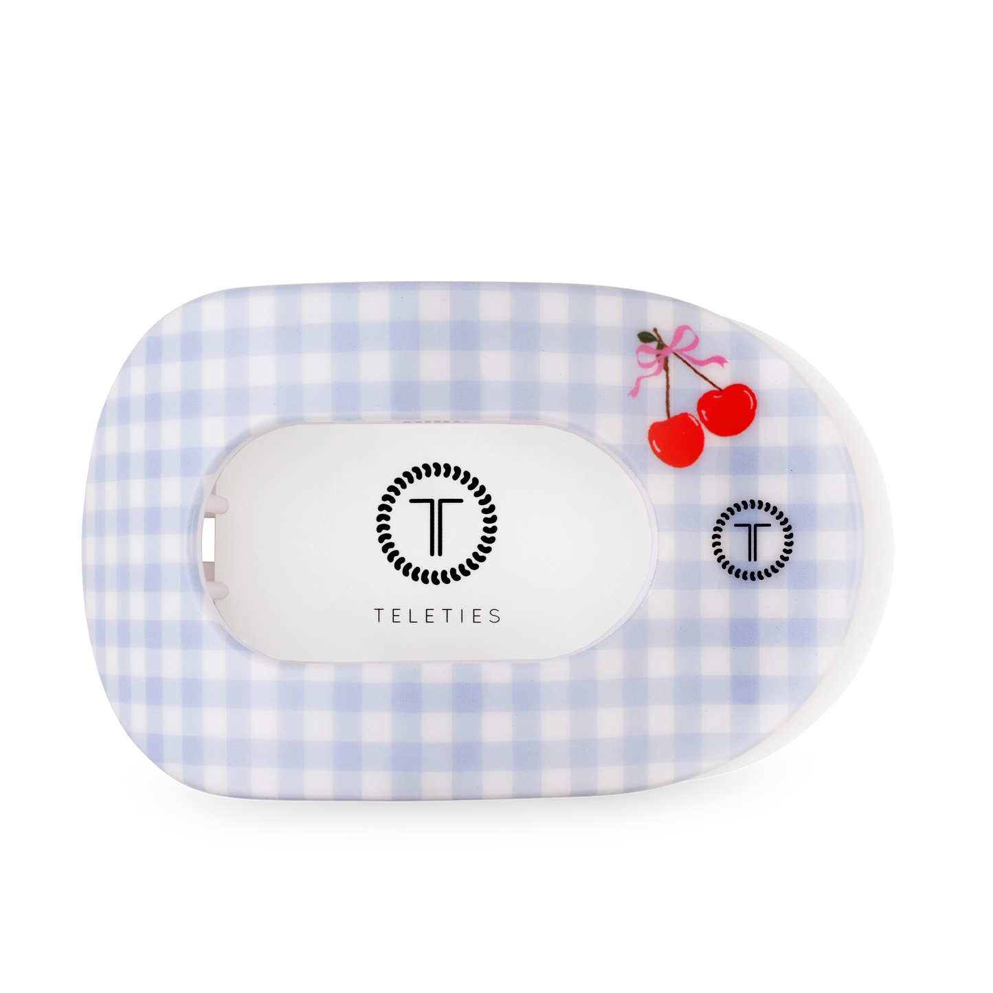 TELETIES - Flat Round Hair Clip | Large | Basket of Cherries