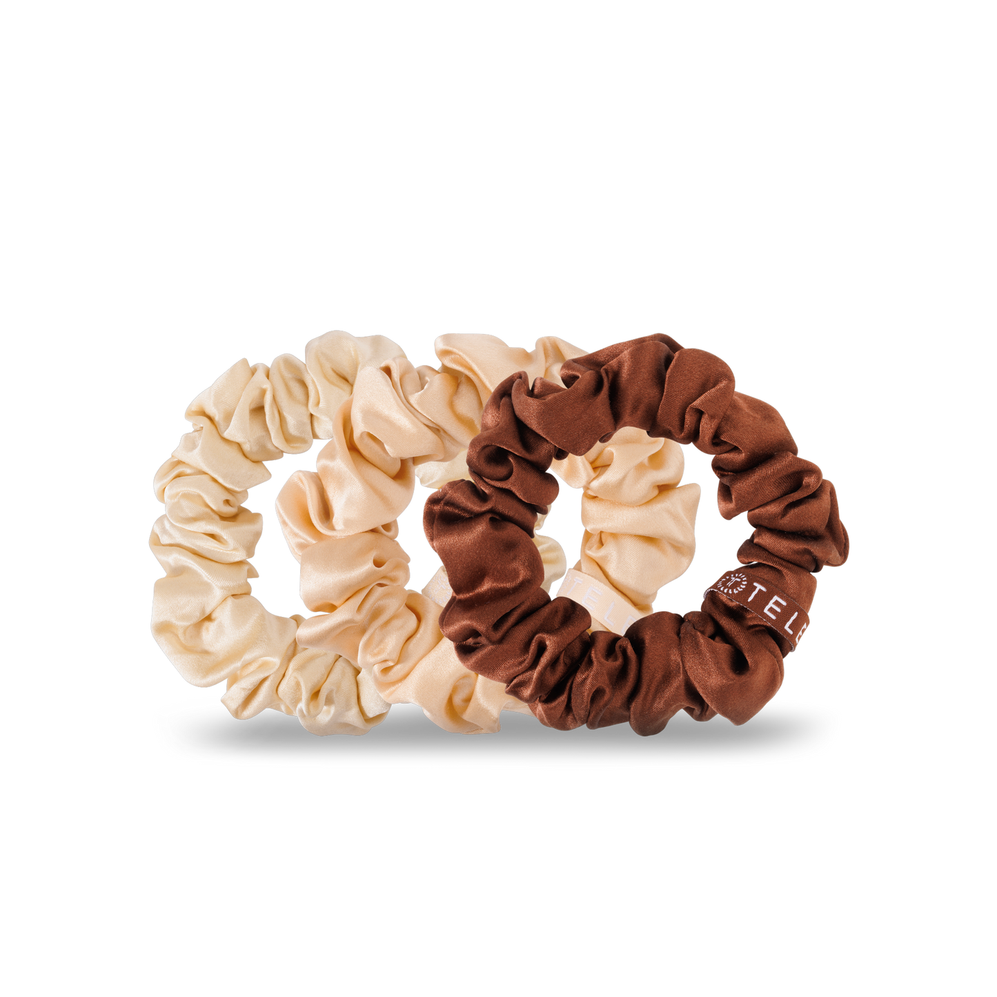 TELETIES - Silk Hair Scrunchie | Large | For the Love of Nude