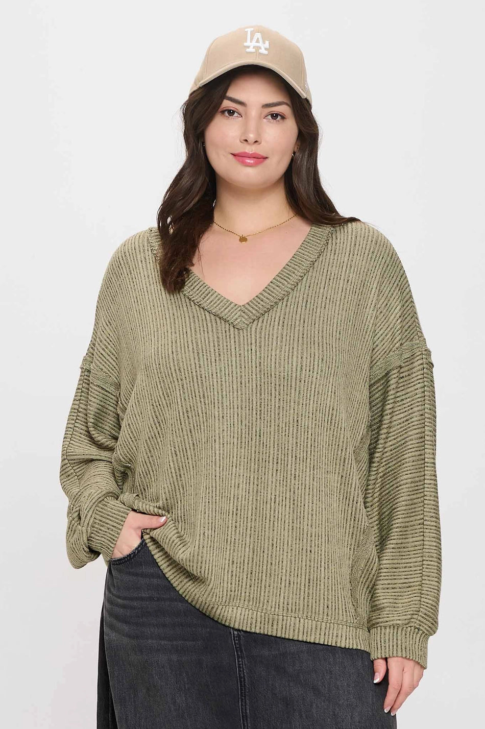 DOWN TO EARTH STRIPED TOP