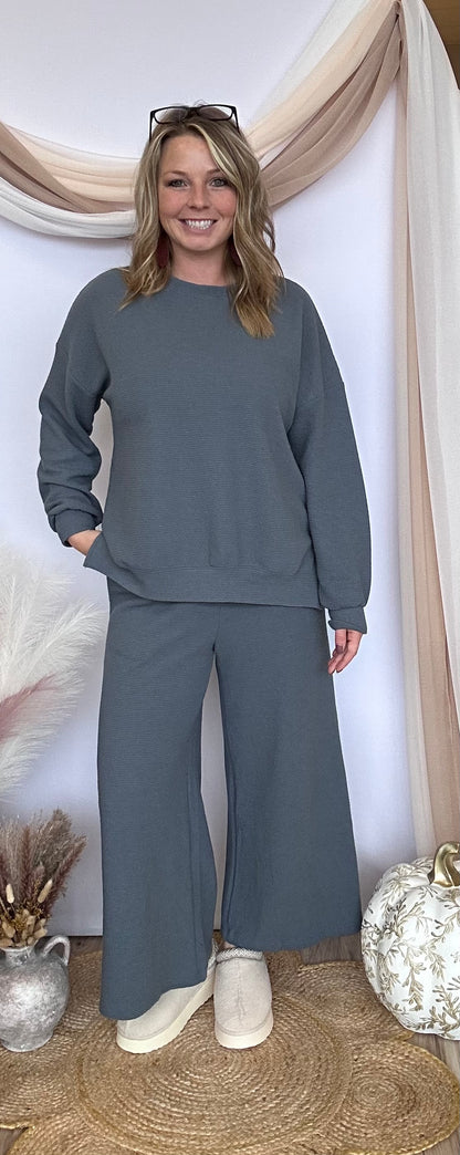 Cloudy Knit Wide Pant