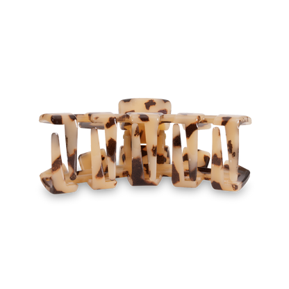 TELETIES - Classic Hair Clip | Small | Blonde Tortoise