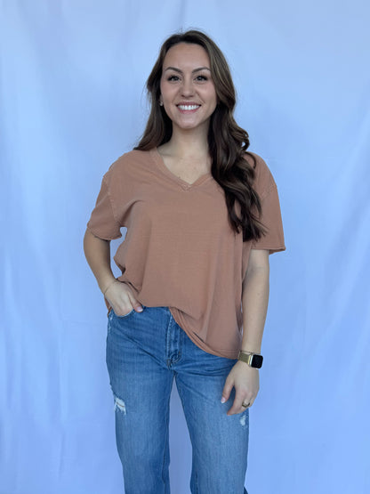 The Washed V-Neck Tee