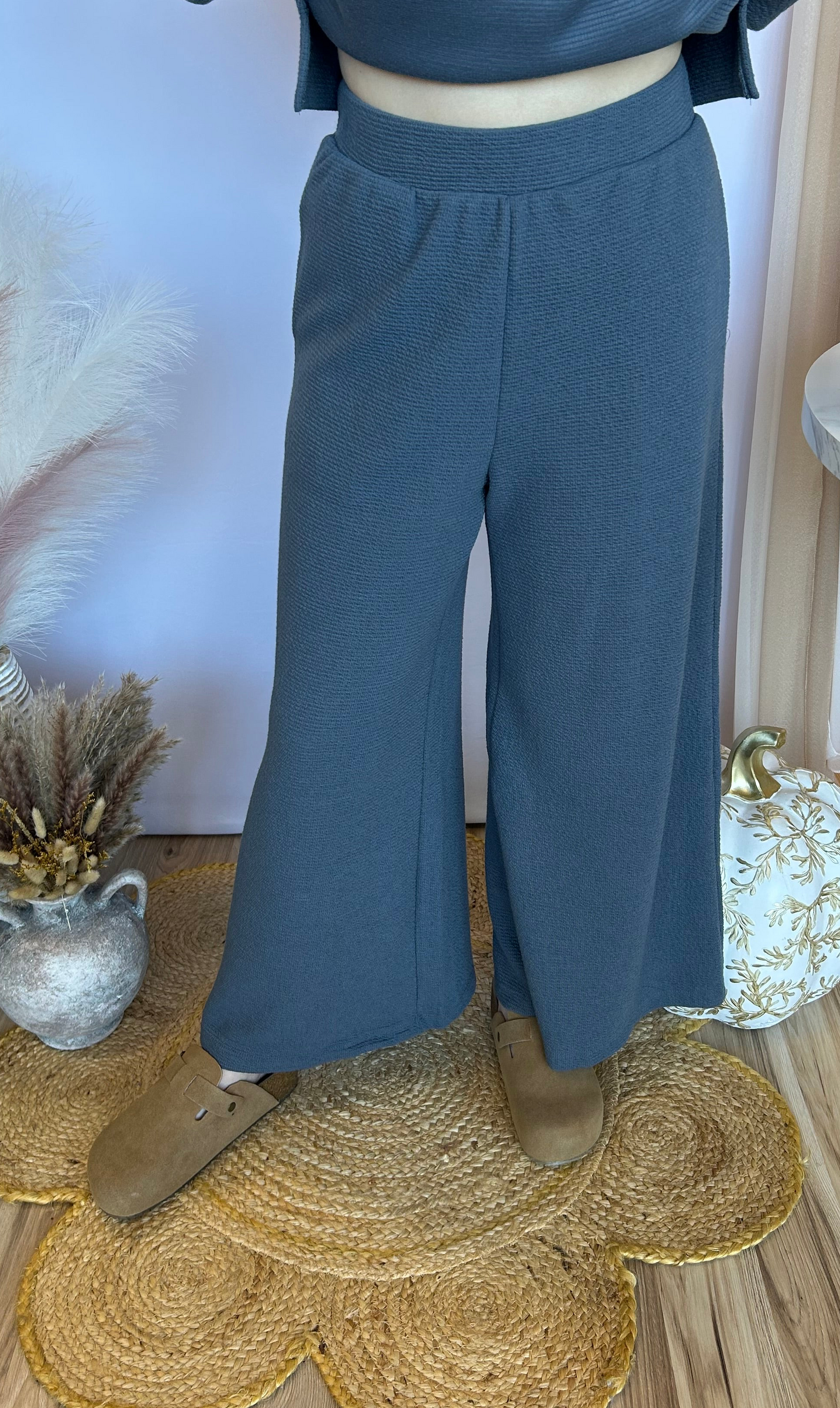 Cloudy Knit Wide Pant