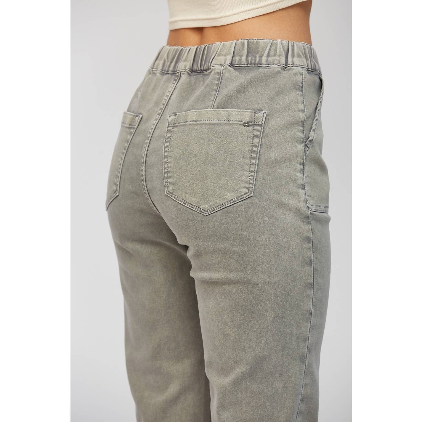 Cropped Out Joggers - Ash Grey