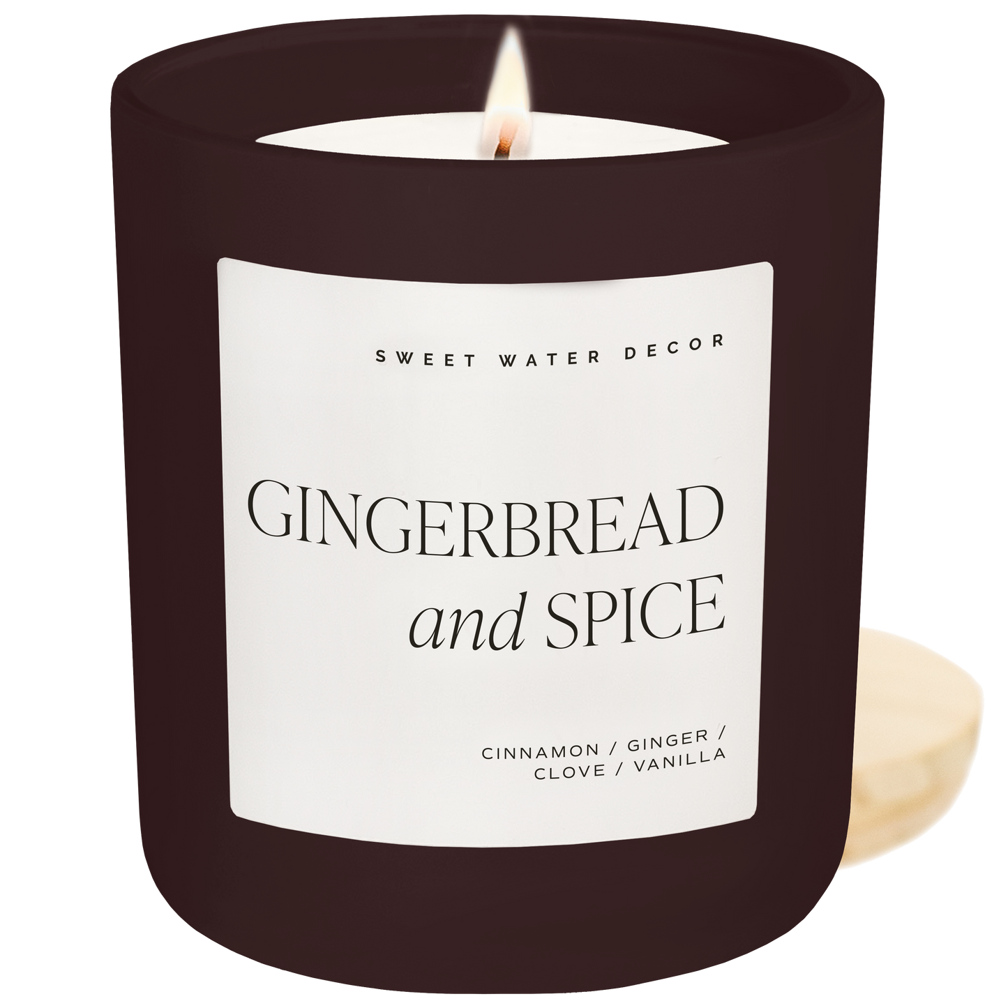 Gingerbread and Spice 15 oz Soy Candle, Matte Jar