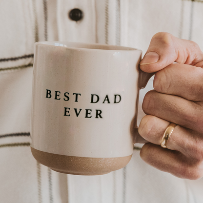 Best Dad Ever Stoneware Coffee Mug