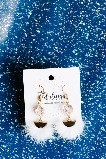 Navy Holiday Earrings