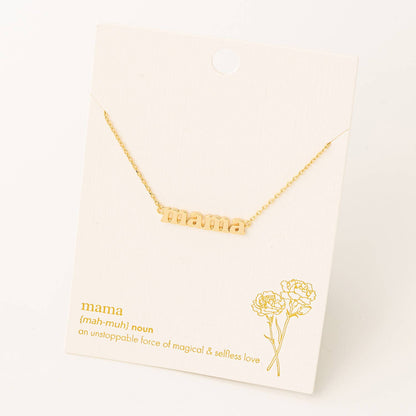 Mama Charm Necklace - Elegant Design