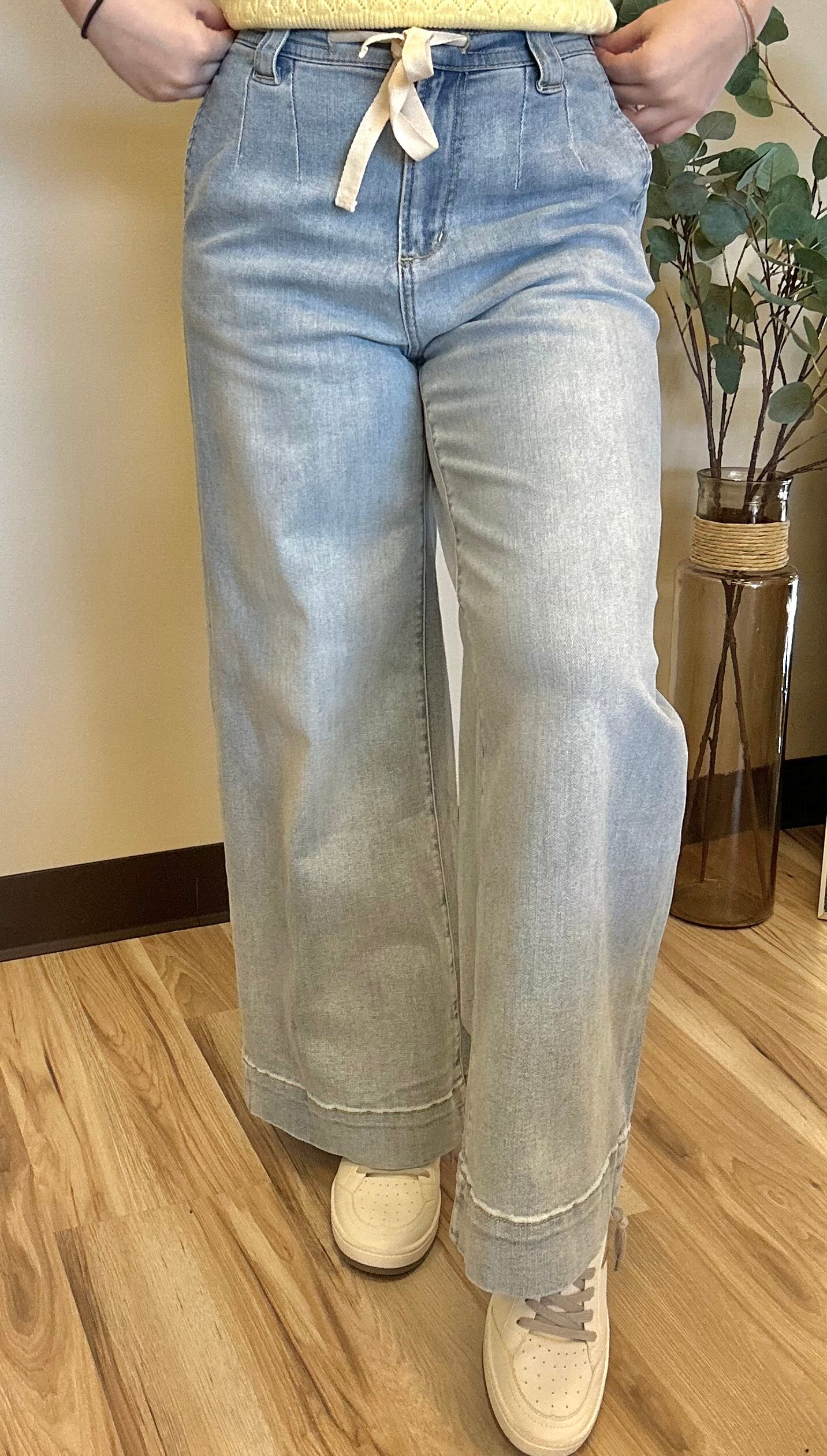 Coastal Ties Wide Leg Pants