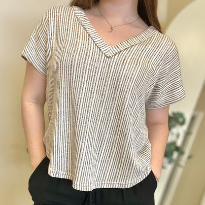 Easy V Knit Top