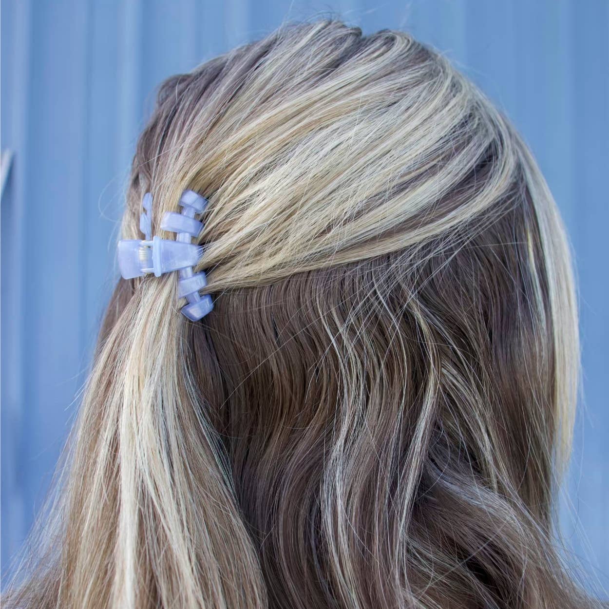 TELETIES - Classic Hair Clip | Tiny | Blue Lagoon