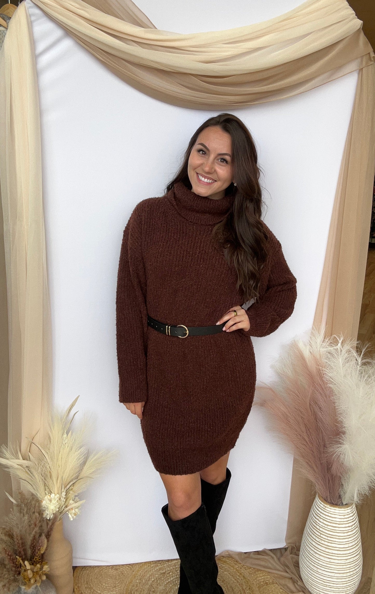 Autumns Warmth Sweater Dress