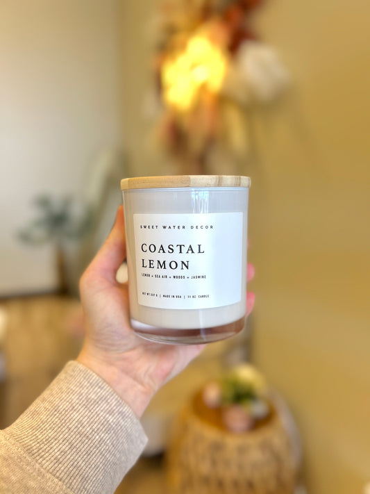 Coastal Lemon 11 oz Soy Candle