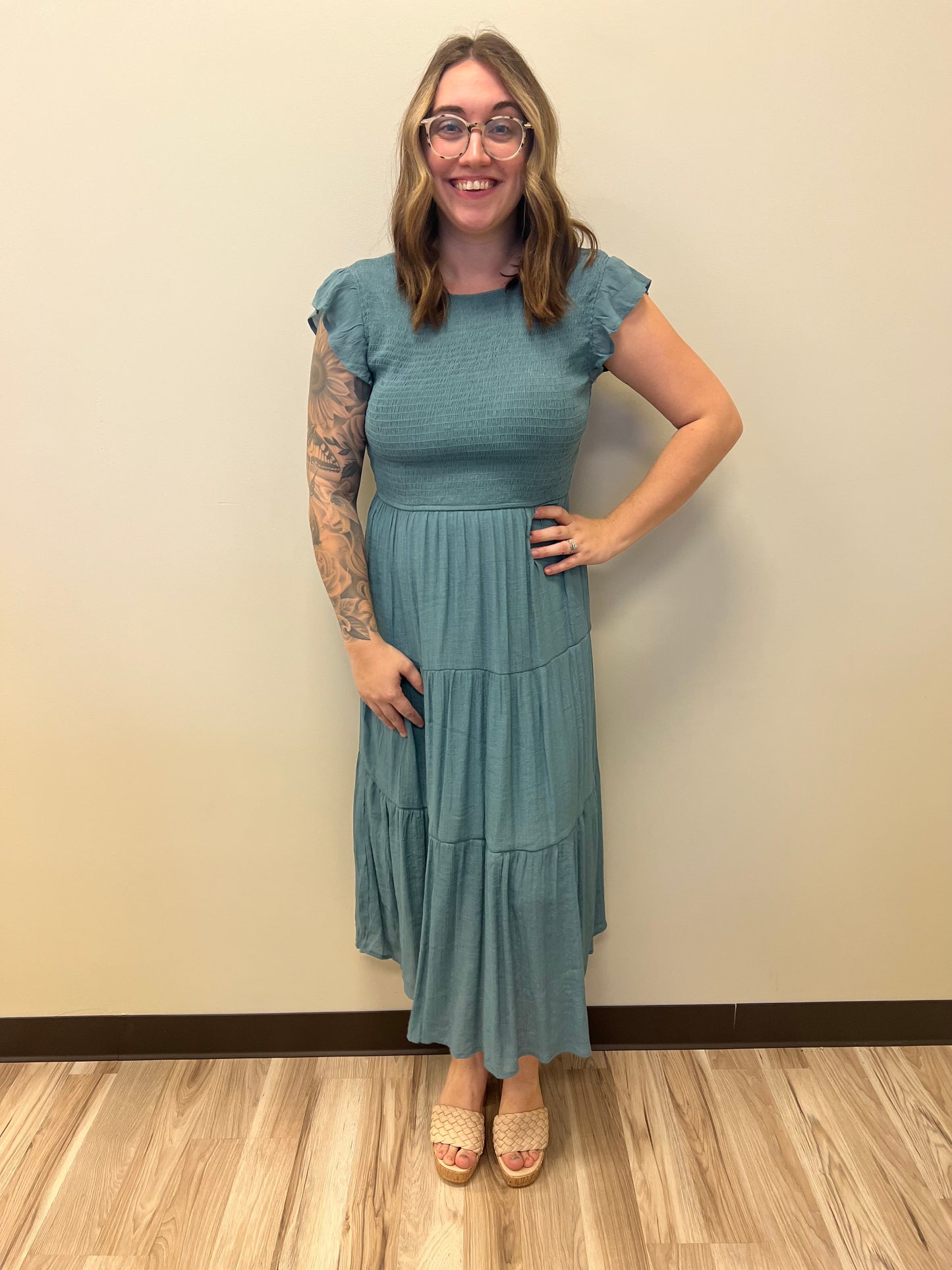 Maple Leaf Midi Dress
