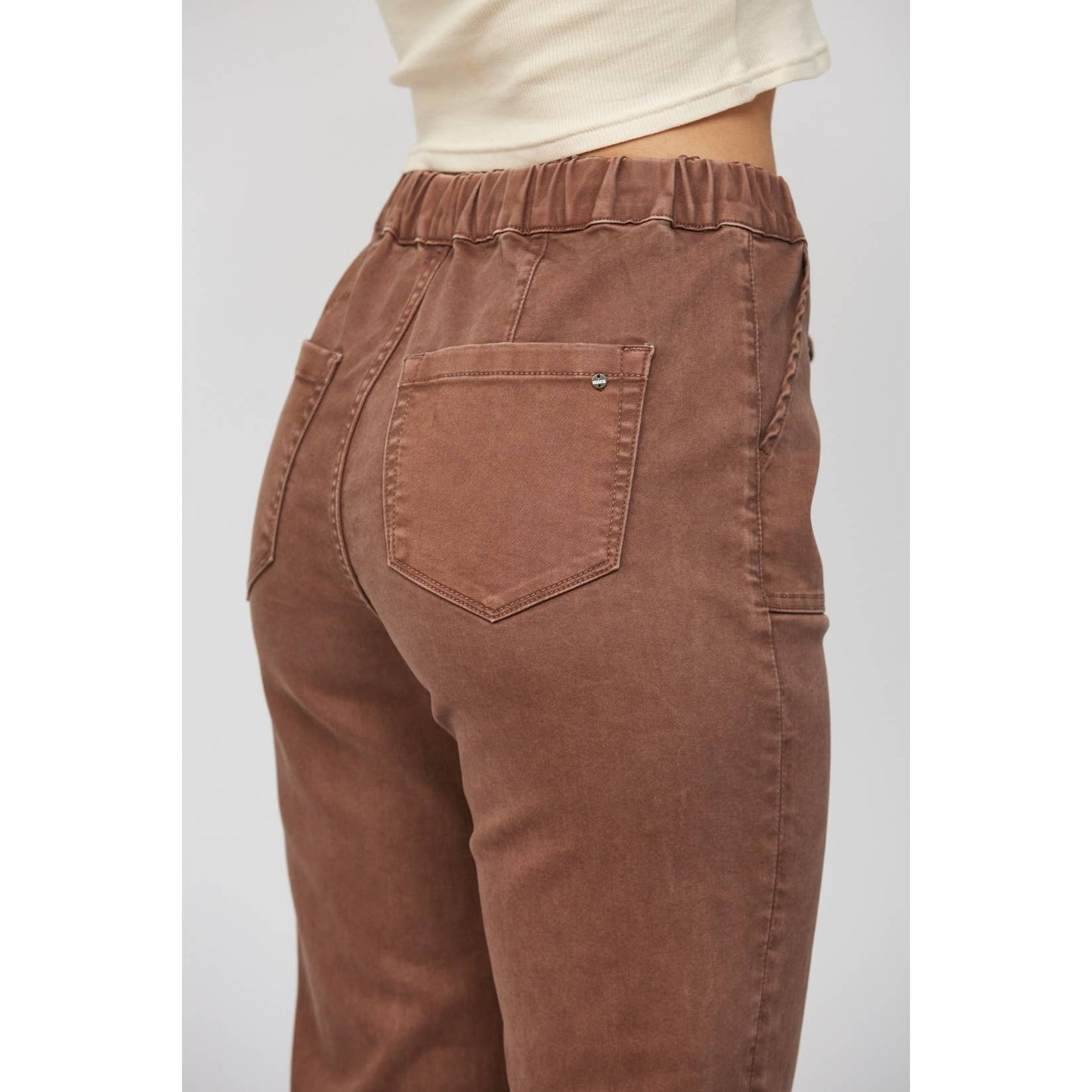 Cropped Out Joggers - Cocoa